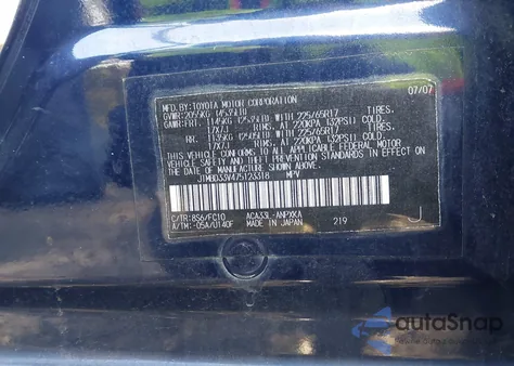 2007 Toyota Rav4 из США, поврежденный, VIN JTMBD33V475123318